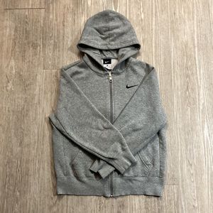 Nike Grey Zip-Up Hoodie